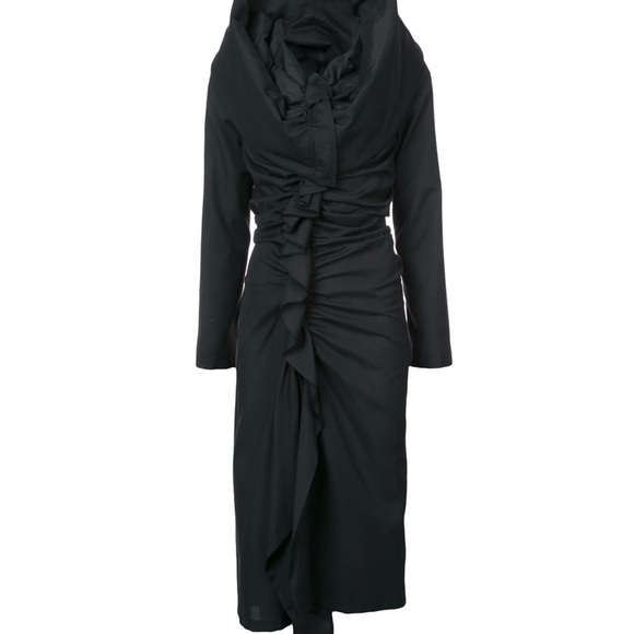 Yohji Yamamoto Gathered Dress